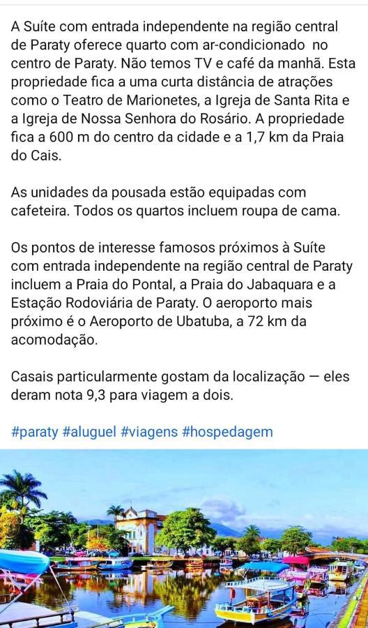 Suite Simples Com Entrada Independente Na Regiao Central De פאראטי מראה חיצוני תמונה